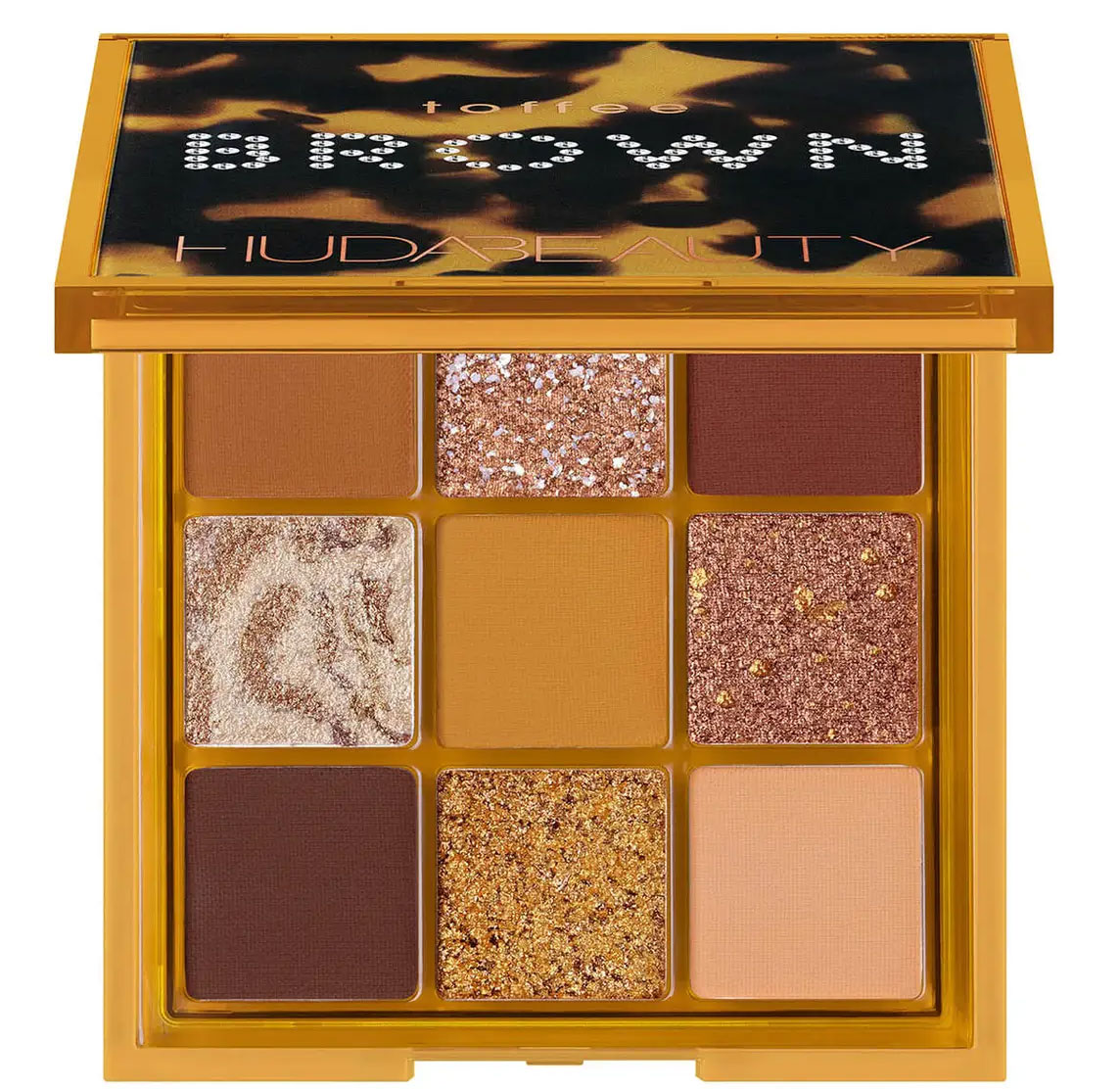 پالت سایه هدی بیوتی مدل تافی برون Huda Beauty Toffee Brown Eyeshadow Palette