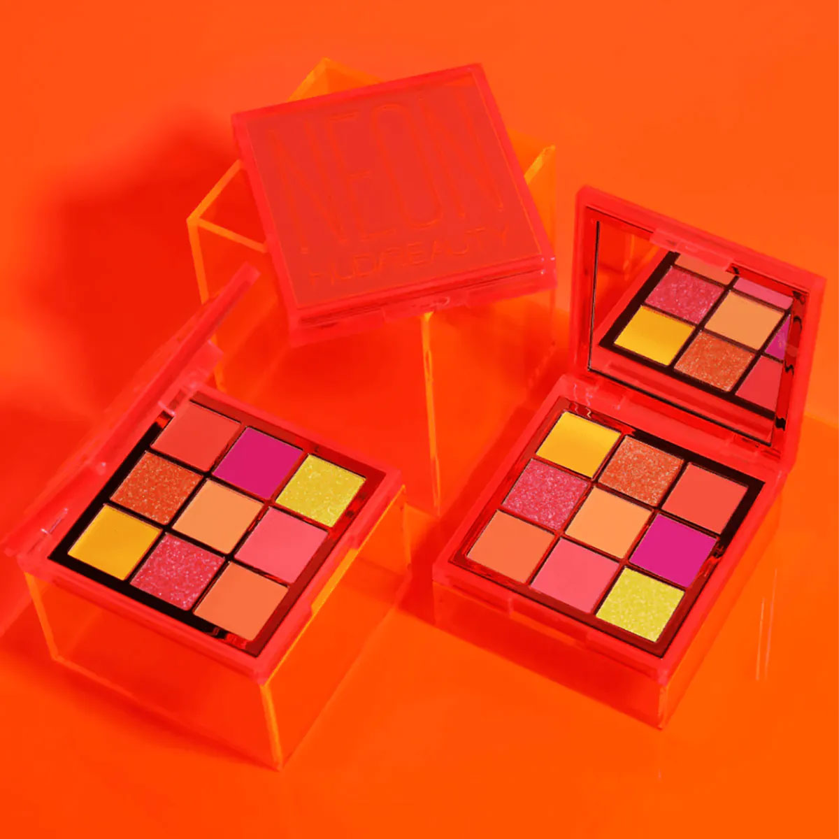 پالت سایه هدی بيوتی مدل نئون اورنج Huda Beauty Neon Orange Eyeshadow Palette