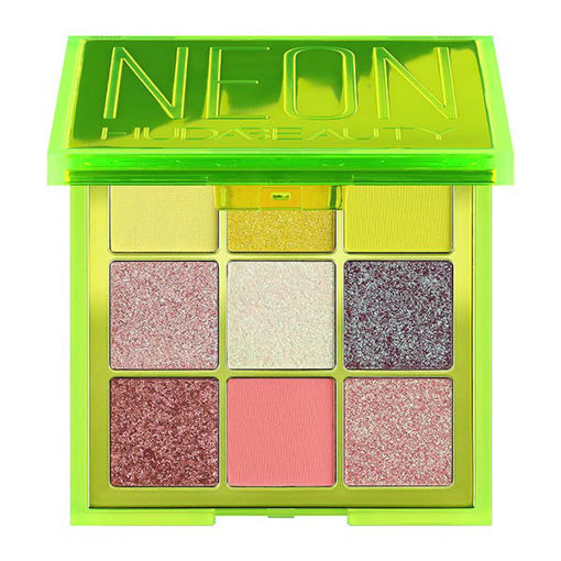 پالت سایه هدی بيوتی مدل نئون پاستل Huda Beauty Neon Pastele Green Matte Eyeshadow Palette