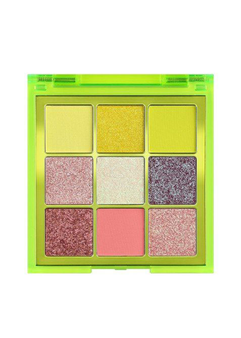 پالت سایه هدی بيوتی مدل نئون پاستل Huda Beauty Neon Pastele Green Matte Eyeshadow Palette