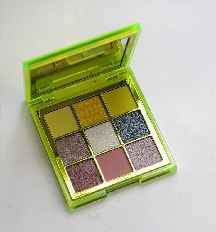 پالت سایه هدی بيوتی مدل نئون پاستل Huda Beauty Neon Pastele Green Matte Eyeshadow Palette