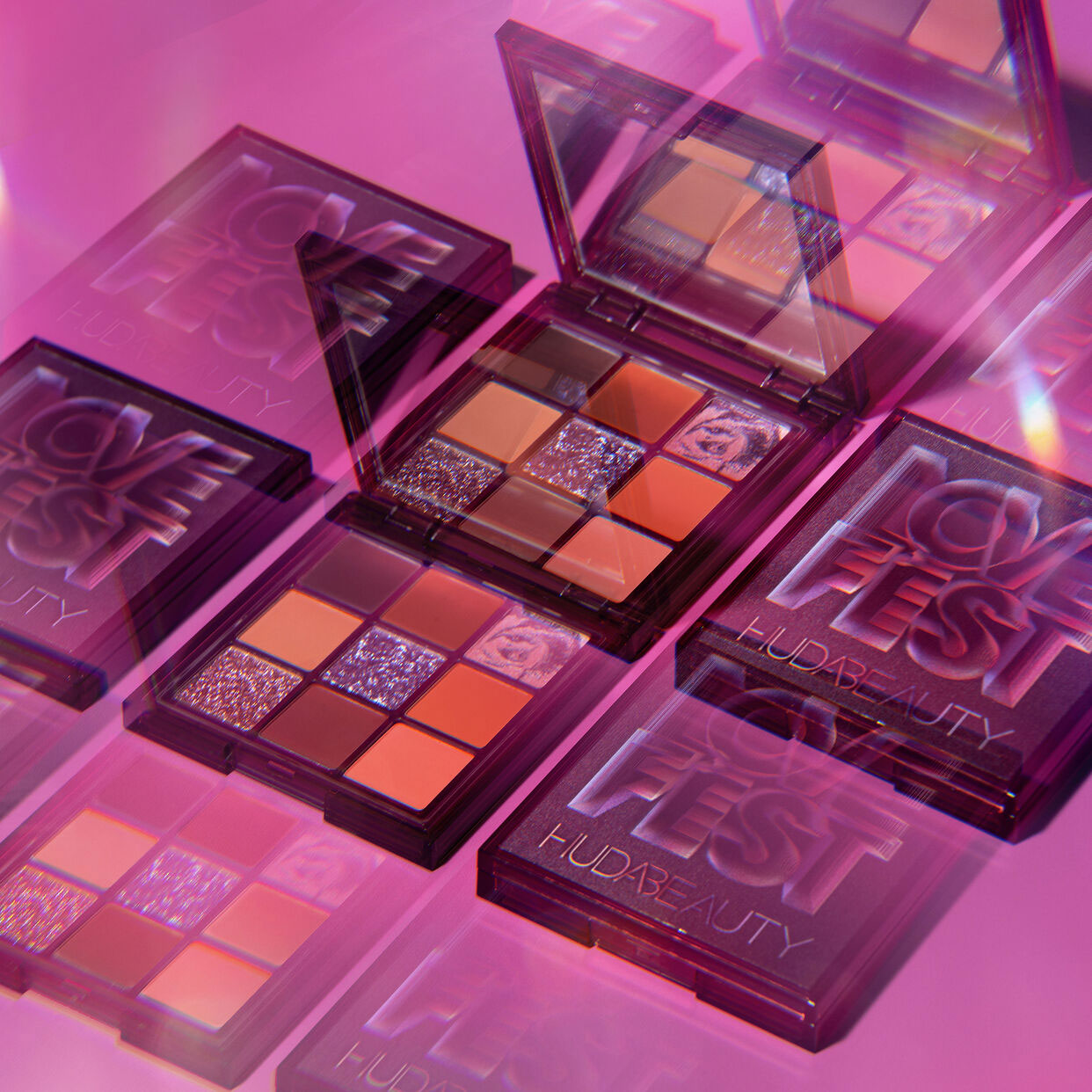 پالت سایه هدی بيوتی مدل لاو فست Huda Beauty Love Fest Eyeshadow Palette