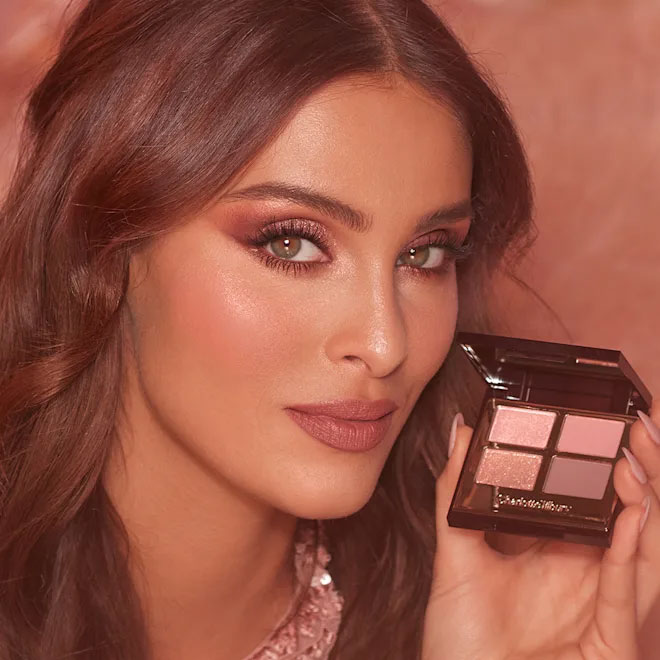 پالت سایه شارلوت تیلبری مدل پیلو تاک Charlotte Tilbury pillow talk Eyeshadow Palette