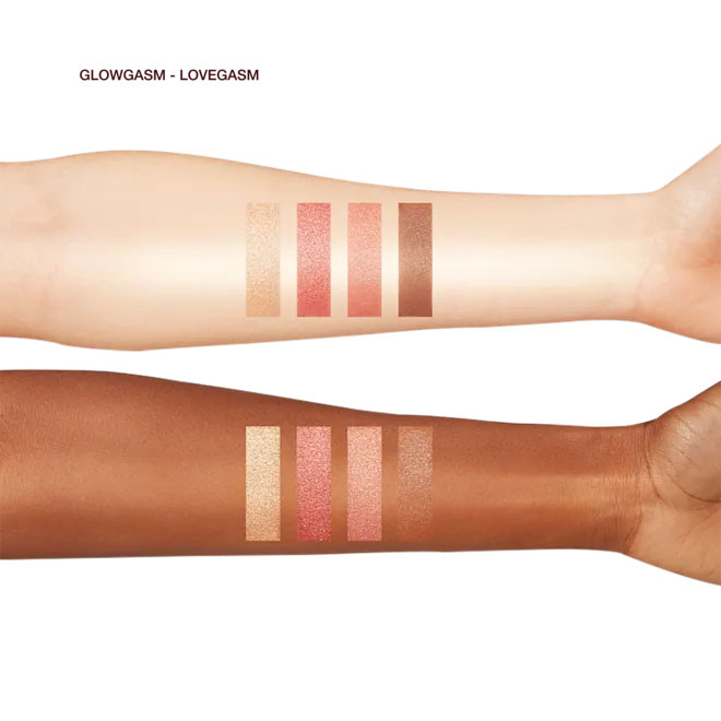 پالت هایلایتر صورت شارلوت تیلبری مدل گلوگسم Charlotte Tilbury glowgasm Eyeshadow Palette