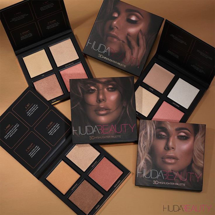 پالت هایلایتر هدی بیوتی مدل گلدن سند Huda Beauty Golden Sands Edition Highlighter Palette