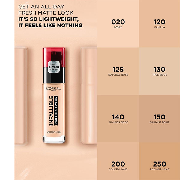 کرم پودر اورال مدل فرش ور Loreal Infaillible Fresh Wear