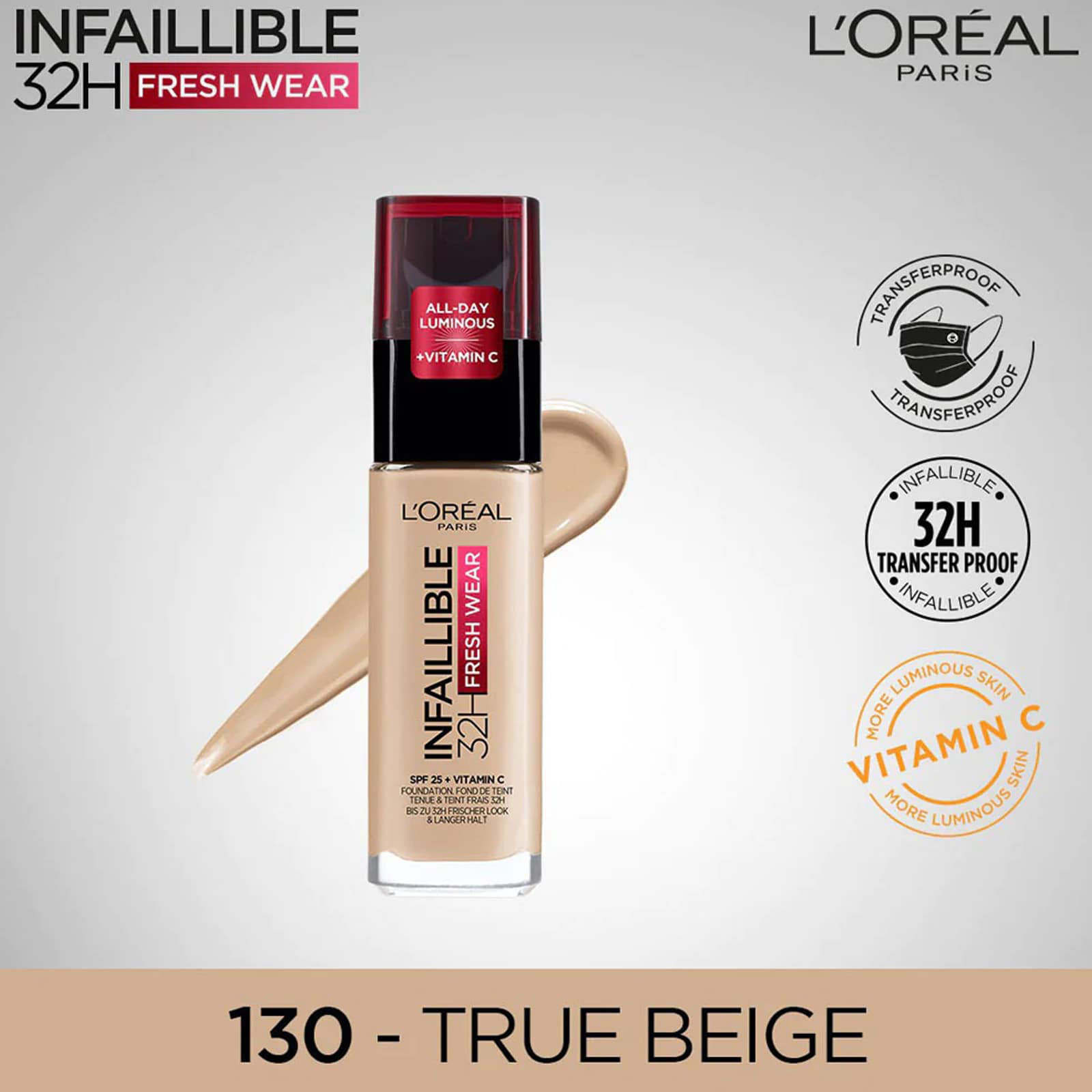 کرم پودر اورال مدل فرش ور Loreal Infaillible Fresh Wear