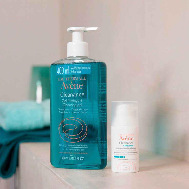 ژل شوینده صورت چرب و جوش‌دار اون مدل کلینانس  Avene Cleanance Gel Cleanser 400Ml