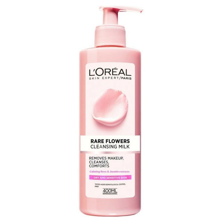 شیر پاک کن پوست خشک و حساس لورال LOreal Rare Flowers