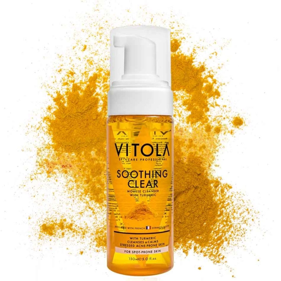 فوم شستشو زردچوبه ویتولا مدل Soothing clear vitola