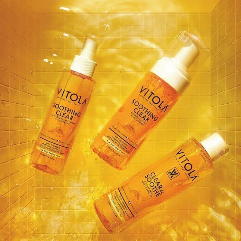 فوم شستشو زردچوبه ویتولا مدل Soothing clear vitola