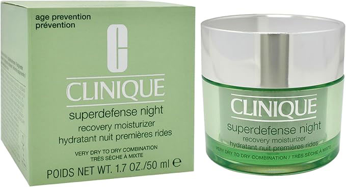 کرم آبرسان و ضد چروک  شب کلینیک clinique superdefense night